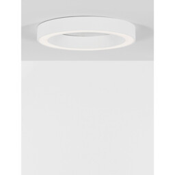 Morbido Integrated LED Semi Flush Light Sandy White Aluminium LED 50W 3317Lm 2700K - 4000K + Remote Control - thumbnail 3