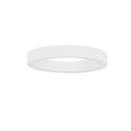 Morbido Integrated LED Semi Flush Light Sandy White Aluminium LED 50W 3317Lm 2700K - 4000K + Remote Control - thumbnail 1