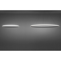 Circular Outward Recessed 120cm Integrated LED Pendant Ceiling Light Black 72W 3000K Dali Dimmming - thumbnail 2
