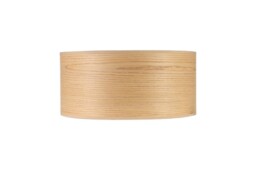 Jerusalem Round, 395 x 180mm Wood Effect Shade, Light Oak, White Laminate - thumbnail 3