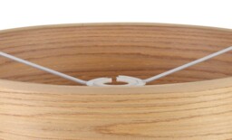 Jerusalem Round, 395 x 180mm Wood Effect Shade, Light Oak, White Laminate - thumbnail 5