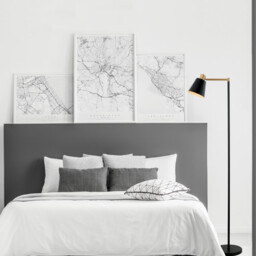 Vyronas Task Floor Lamp Black Matt - Gold Matt 1xE27 - thumbnail 2