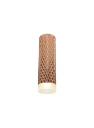 Madrid 1 Light 20cm Surface Mounted Ceiling GU10, Rose Gold, Acrylic Ring - thumbnail 1