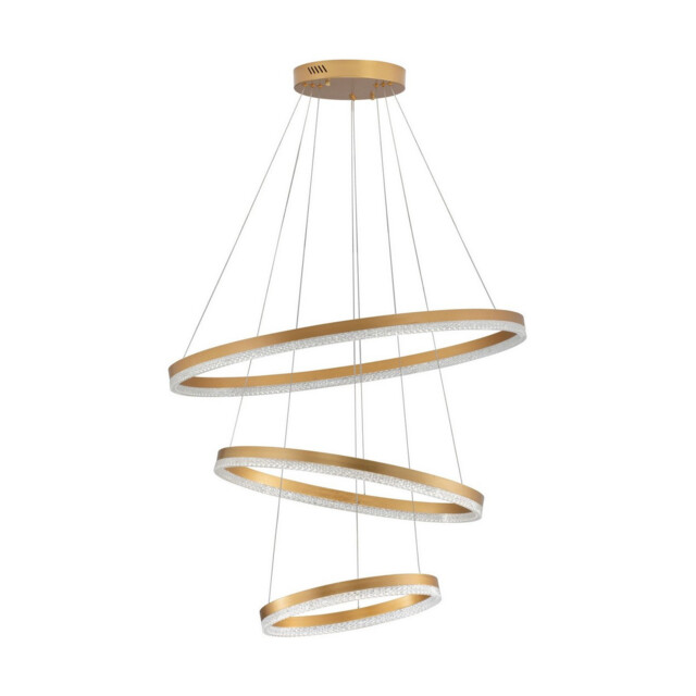 Adria 80cm Integrated LED Pendant Ceiling Light Brass Gold Triac Dimmable LED 97W 5820lm 3000K - image 1