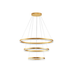 Adria 80cm Integrated LED Pendant Ceiling Light Brass Gold Triac Dimmable LED 97W 5820lm 3000K - thumbnail 3
