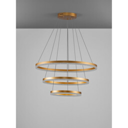 Adria 80cm Integrated LED Pendant Ceiling Light Brass Gold Triac Dimmable LED 97W 5820lm 3000K - thumbnail 5