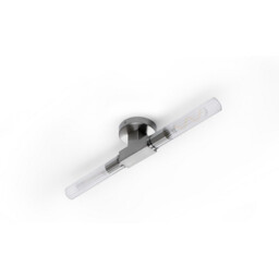 Conesville Bathroom 2 Light Wall Lamp, Ceiling Lamp, E27, IP44, Satin Nickel - thumbnail 5