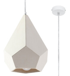 Pavlus Ceramic Pendant Light White E27