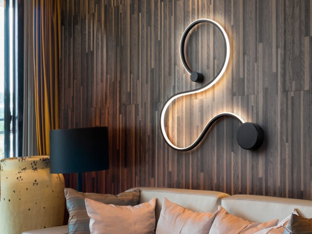 Grafos Integrated LED Wall Light, Matt Black - image 1