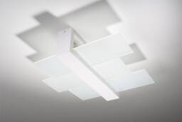 Feniks 2 Light Flush Ceiling Light White, E27 - thumbnail 5