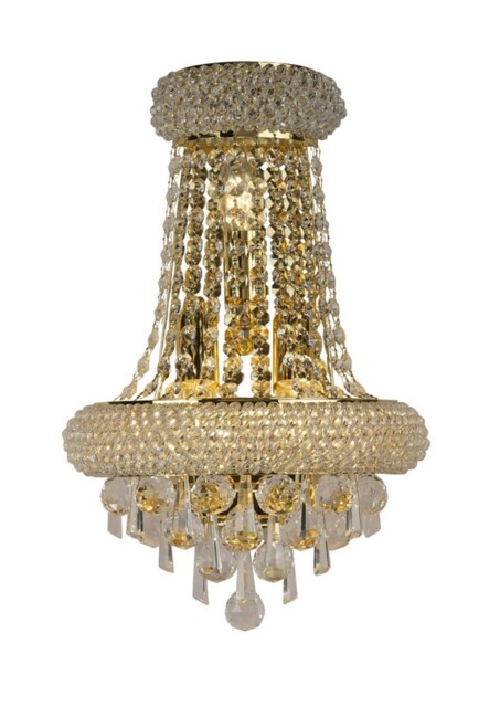 Alexandra Wall Lamp Large 3 Light French Gold, Crystal - image 1