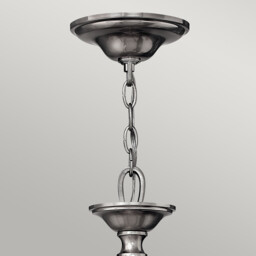 Sussex 5 Light Multi Arm Chandelier Brushed Nickel Finish, E14 - thumbnail 2