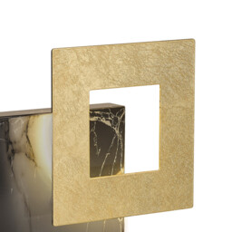 Dalia 25cm Table Lamp, 18W LED, 3000K, 1260lm, Gold/Marble Black, 3yrs Warranty - thumbnail 5