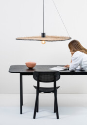 Costas Matt Black, Rattan Pendant Lamp Ø1000 - thumbnail 2