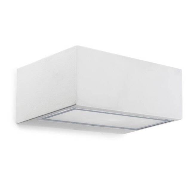 Nemesis Aluminium 1 Light Outdoor Wall Light White IP44 - image 1