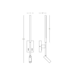 Zora Reading Wall Light White Matt LED 3000K - thumbnail 3