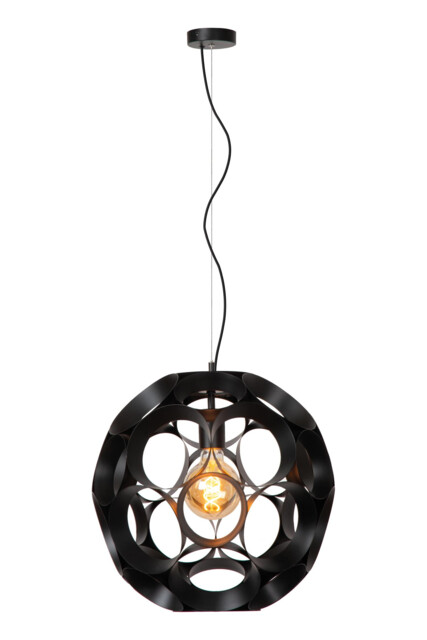 HANNELORE - Pendant light - 40 cm - 1xE27 - Black - Special Offer - image 1