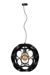 HANNELORE - Pendant light - 40 cm - 1xE27 - Black - Special Offer - thumbnail 3