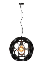 HANNELORE - Pendant light - 40 cm - 1xE27 - Black - Special Offer - thumbnail 1