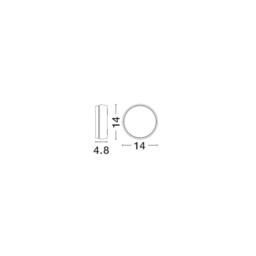 Gravity Outdoor Modern Wall Lamp Dark Grey Aluminium LED 12W 660Lm 3000K Rotation IP54 - thumbnail 3