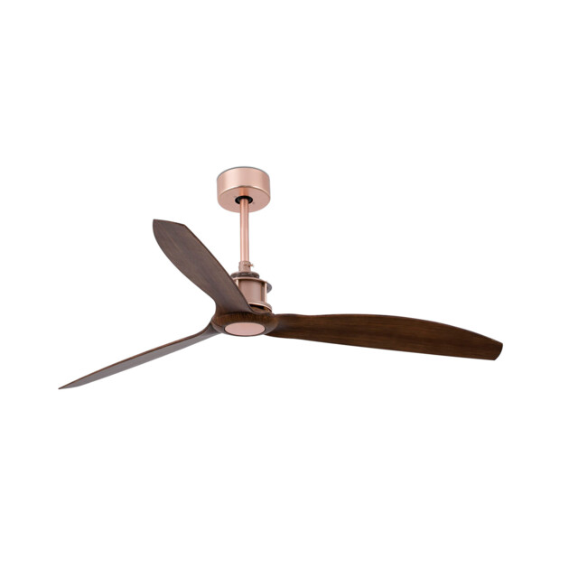 Just Medium Ceiling Fan Wood, Copper - Optional LED Light Sold Separately - image 1