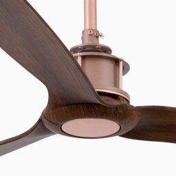 Just Medium Ceiling Fan Wood, Copper - Optional LED Light Sold Separately - thumbnail 3