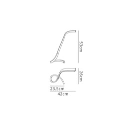 Papua LED Table Lamp 10W, 850lm, 3000K Polished Chrome, White Acrylic - thumbnail 2