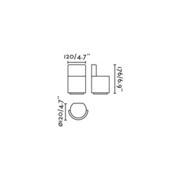 Noboru Outdoor Display Light Dark Grey GU10 IP67 - thumbnail 3