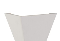 Marcellus Triangle Flush Wall Lamp, 1 x G9, White Paintable Gypsum - thumbnail 5