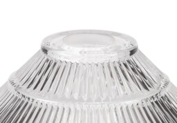 Cairo 3 Light Telescopic Ceiling Pendant E27 With 30cm Cone Glass Shade, Antique Brass, Clear - thumbnail 3