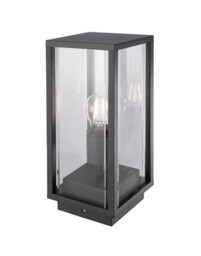Meribel Pedestal Lamp, 1 x E27, IP54, Graphite - thumbnail 1