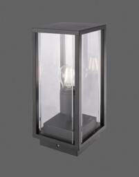 Meribel Pedestal Lamp, 1 x E27, IP54, Graphite - thumbnail 3