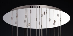 Aviva Ceiling Cluster Pendant Round 16 Light 4000K LED Polished Chrome, Crystal - thumbnail 5