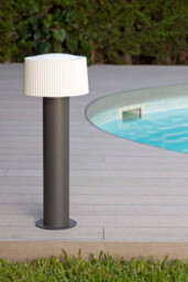 Muffin Outdoor Bollard Dark Grey 1x E27 IP44 - thumbnail 2