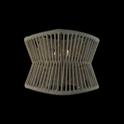 Polinesia Wall Lamp, 1 x E27, IP44, Beige Oscu, 2yrs Warranty - thumbnail 2