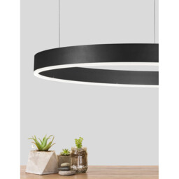Motif Integrated LED Pendant Ceiling Light Sandy Black Aluminium LED 48W 3360Lm 3000K - thumbnail 2