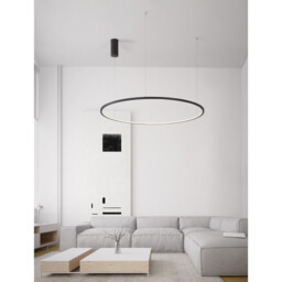 Tarquin Integrated LED Pendant Ceiling Light Sandy Black Aluminium LED 58W 3132Lm 3000K - thumbnail 2