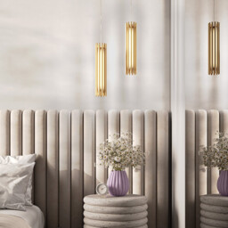 Maytoni Sonata Modern Integrated LED Pendant Ceiling Light Brass 3000K - thumbnail 2