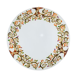 Serena Glass Decorative Flush Ceiling Light 3 Light 24 Carat Gold - thumbnail 1