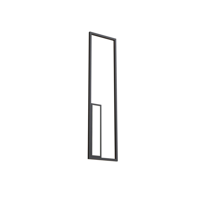 Boutique Rectangle Wall Lamp, 50W LED, 3000K, 2740lm, Black, 3yrs Warranty - image 1