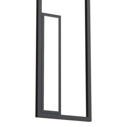 Boutique Rectangle Wall Lamp, 50W LED, 3000K, 2740lm, Black, 3yrs Warranty - thumbnail 3
