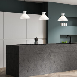 Alora Mood Halston Dome Pendant Ceiling Light Contemporary Matt Black 1x E27 - thumbnail 2