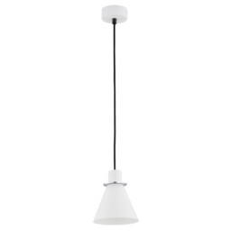 Beverly Dome Pendant Ceiling Light White Structure, Chrome Elements - thumbnail 2