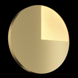 Jupiter Modern Integrated LED Wall Lamp Brass, 3000K - thumbnail 2