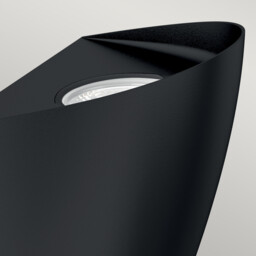 Vendela Outdoor Flush Wall Lamp Black, 3000K, IP65 - thumbnail 2