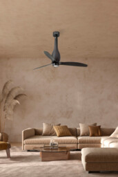 Eterfan LED Matt Black Ceiling Fan with DC Motor, 3000K - thumbnail 3