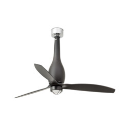 Eterfan LED Matt Black Ceiling Fan with DC Motor, 3000K - thumbnail 1