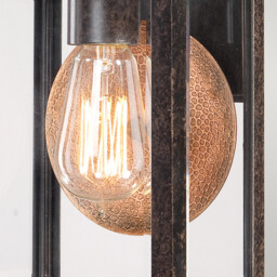 Byron 1 Light Outdoor Small Wall Lantern Light Imperial Bronze IP44, E27 - thumbnail 3