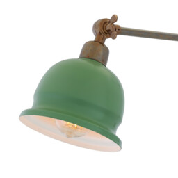 Nico Poster Light, Antique Brass, Sage Green Shade - thumbnail 5