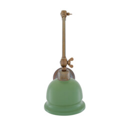 Nico Poster Light, Antique Brass, Sage Green Shade - thumbnail 2